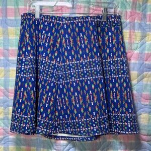 Colorful Patterned Women's Skirt